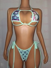 Exotic Dancewear/ Rave/ Festival Outfit Size X Small Coverage MASH-UP