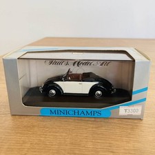 Pma Minichamps 1/43 Volkswagen Beetle Hebmuller Cabriolet Black/White Vw