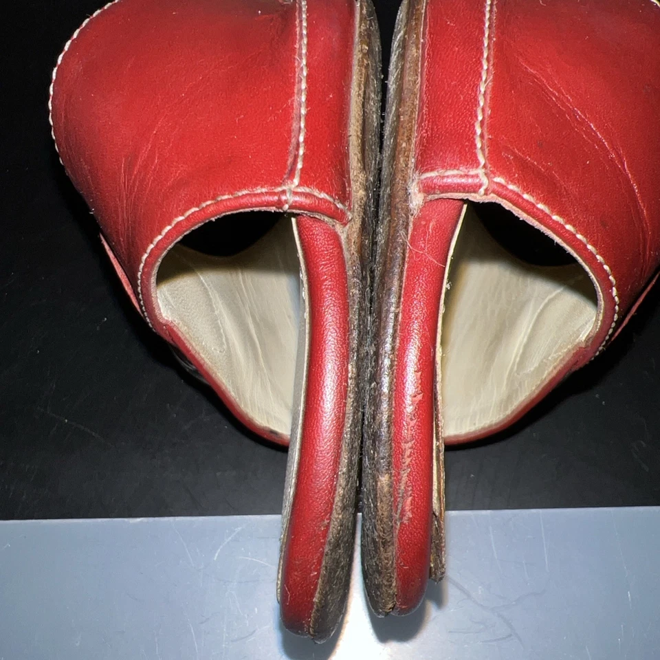 ТРЕНЕР Ashleigh итальянский кожаный пряжки шлепанцы сандалии размер 8 1/2 - Изображение 4 из 4