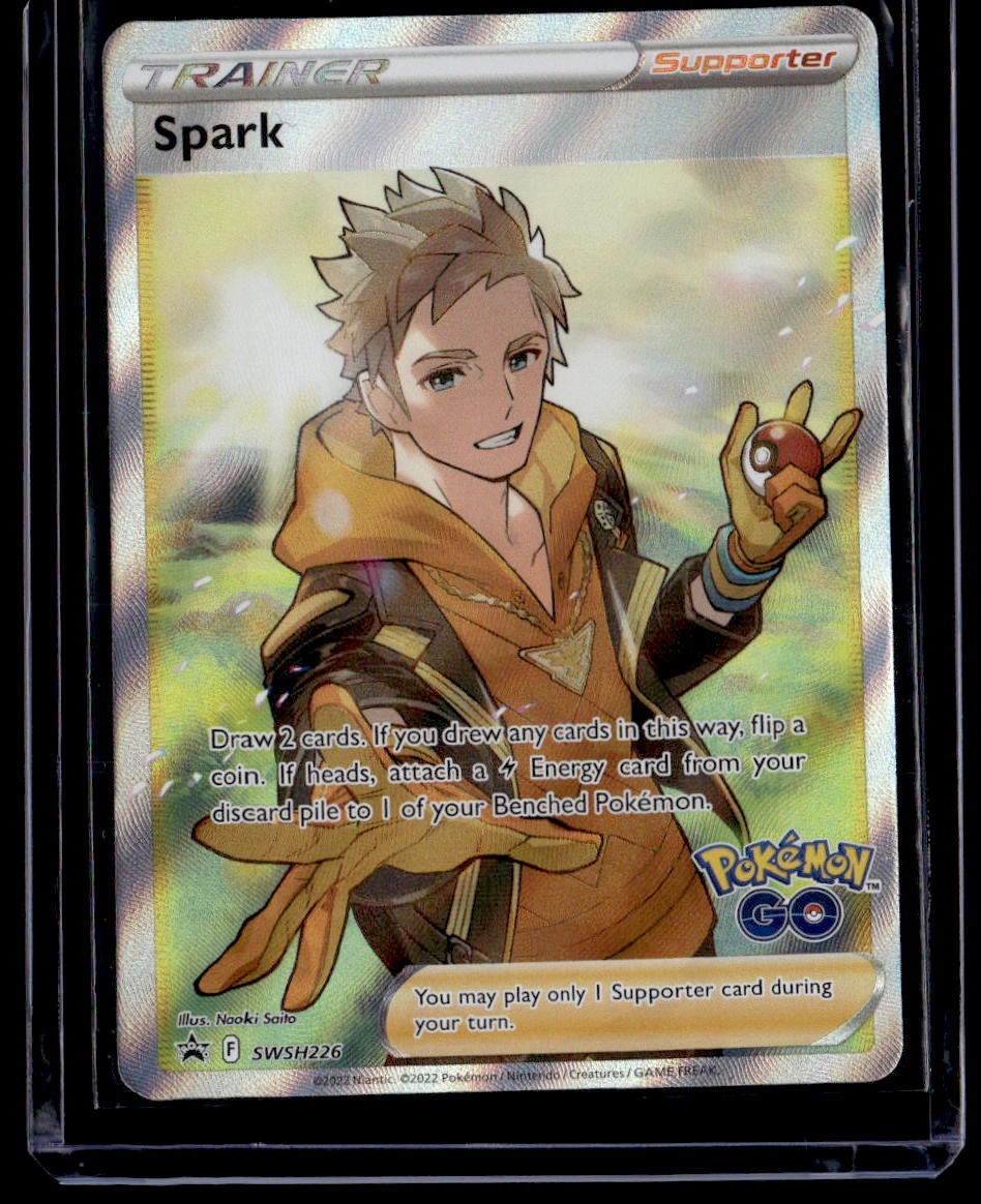 Spark Pokemon GO SWSH226 Full Art Black Star Promo NM Pokemon Card