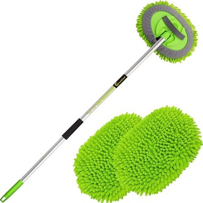 Autowaschbürste, Waschbürste Auto, Mikrofaser, 160cm, 2 in 1, Reinigungsbürste