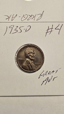 wheat penny 1935D NICE HIGH GRADE AU DETAILS 1935-D LINCOLN CENT #4