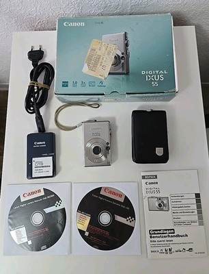 Canon Digital Ixus 55 Silber 5.0 Megapixel inkl .Original Verpackung