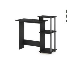 FURINNO EFFICIENCY DOMOWY LAPTOP NOTEBOOK KOMPUTER BIURKO FRANCUSKI DĄB SZARY/CZARNY