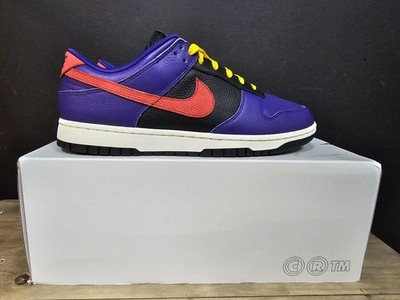 Air Jordan Dunk Low Black Opti Yellow Purple Nike Dunk Low By You