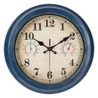 12 Inch Outdoor Clock with Thermometer and Hygrometer Combo, Waterproof Indoo...