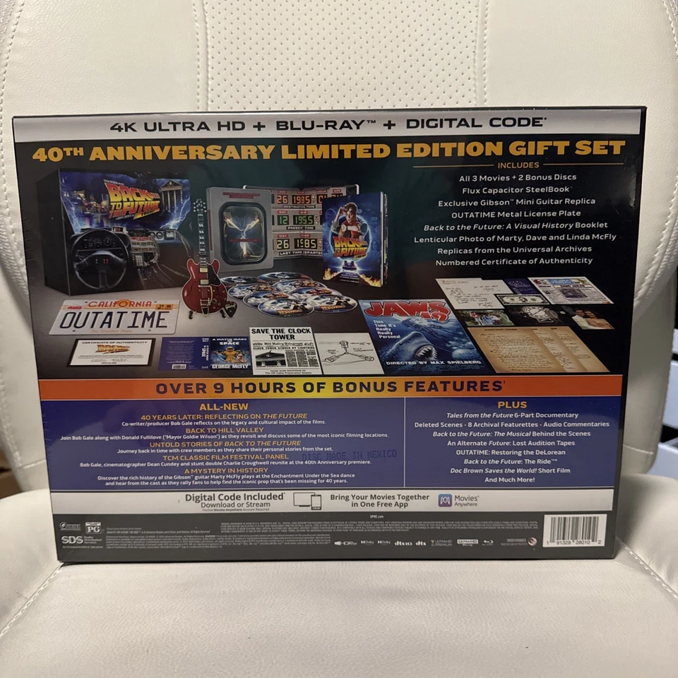 Back to the Future 40th Anniversary Trilogy 4K UHD Steelbook Gift Set NEW - Image 2 of 2