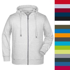 James & Nicholson Men's Zip-Hoody 8026 Herren Sweatjacke NEU