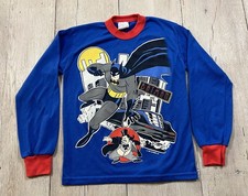 Vintage Batman The Animated Series Pajama Top Shirt Kids Size Large