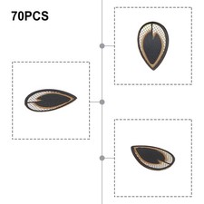 70/72pcs 2D Holographic Flat Fishing Lure Eyes Tape Stickers Kit For Fly Tying