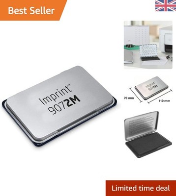 Hochwertiges 11x7 cm Metall Stempelkissen mit Farbindikator - Ideal für Zuhause und Büro