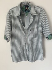 Vintage Lauren Ralph Lauren Striped Short-Sleeve Shirt Tropical Trim LRL Size XL