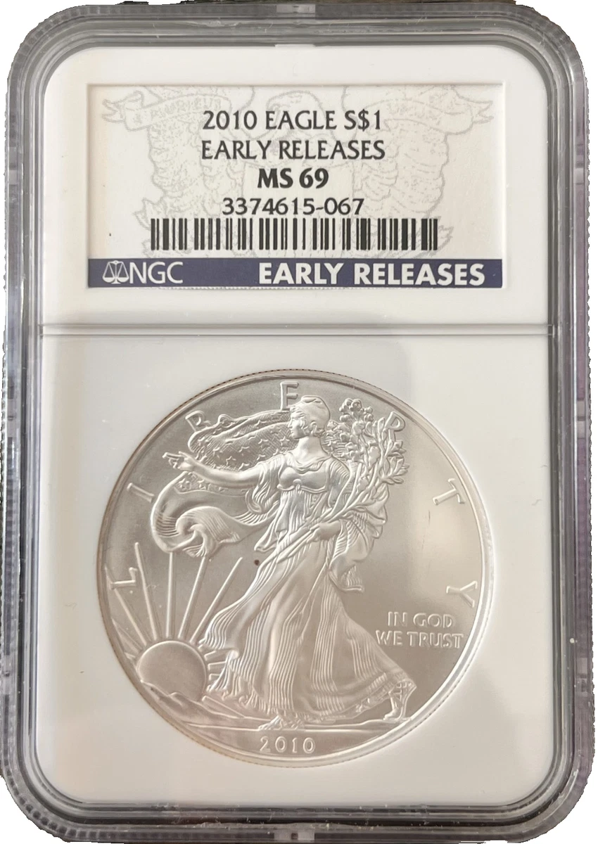 American Eagle MS 69 Graded 2010 Silver Bullion Coins for sale | eBay