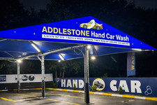 Car Wash Valet Canopy with LED Light System