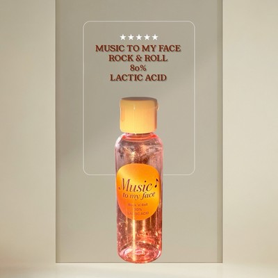 MUSIC TO MY FACE LACTIC ACID FACIAL PEEL-ROCK & Roll 80% professional