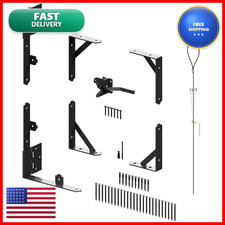 Dreamxiang Gate Corner Brace Bracket Anti Sag Gate Frame Kit Self-Locking Gate