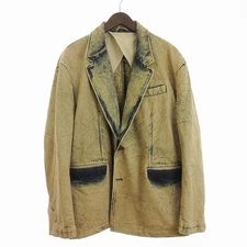 Diesel 23SS Denim Tailored Jacket 2B Antique Cotton Linen Used