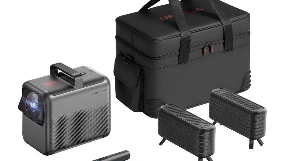 NEBULA X1 Laser 4K Projector 3500 Lumen Dolby SPEAKERS, CASE, MICROPHONES BUNDLE - Image 4 of 4