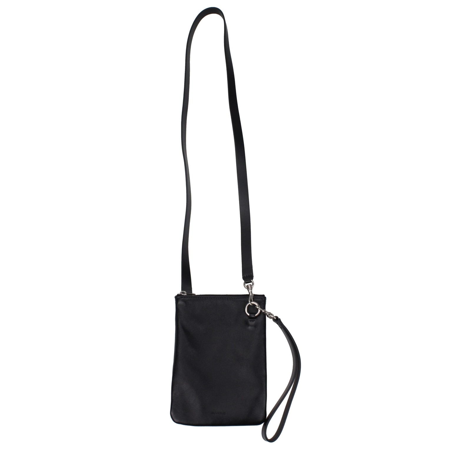 Jil Sander Black Leather Crossbody Bag 100% Authentic