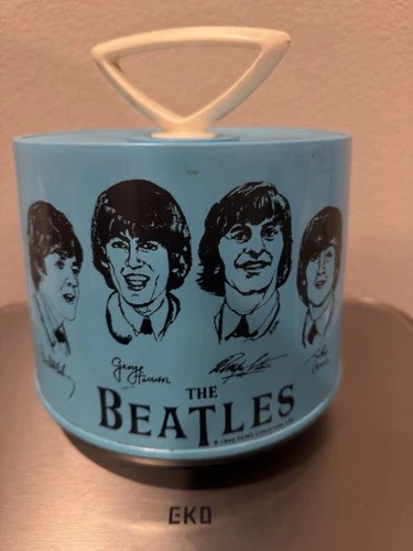 The Beatles 45 RPM Vinyl Record Collection with Blue Disk-Go-Case