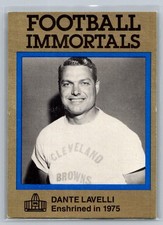 Dante Lavelli 1985-88 Football Immortals Cleveland Browns #67