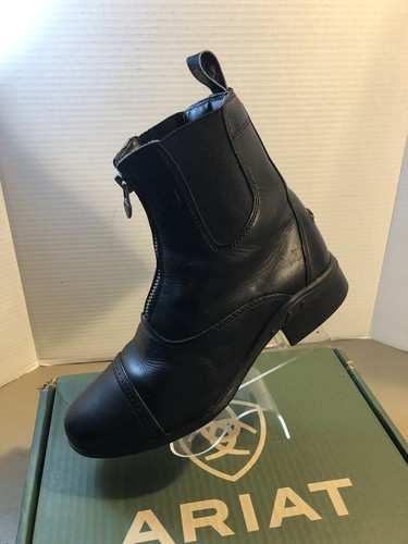 Ariat Wmn's Heritage III Zip Paddock Black Leather Boots 10000799 7 B🛑 Nicotine - Picture 7 of 16