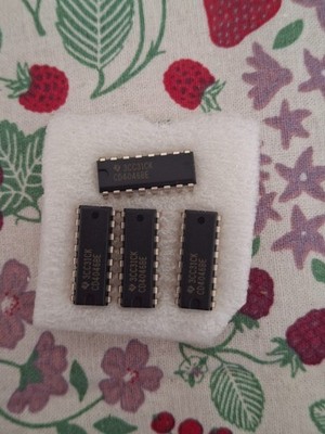 Lot of 4 Texas Instruments CD4046BE CMOS Phase-Locked Loop PLL IC DIP-16 NOS