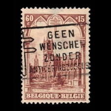 Belgium, Scott B81, St Bavon, 1928, used, 114535