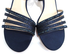 Nina "Nelena" Rhinestone Kitten Heel Sandals US-8M EU-38