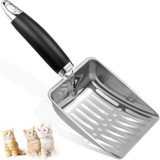 Metal Cat Litter Scoop Long Handle Metal Cat Litter Scooper Mesh Shovel Medium