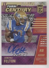 2021 Donruss Elite Turn of the Century Purple 37/49 Demetric Felton Auto 0jx4