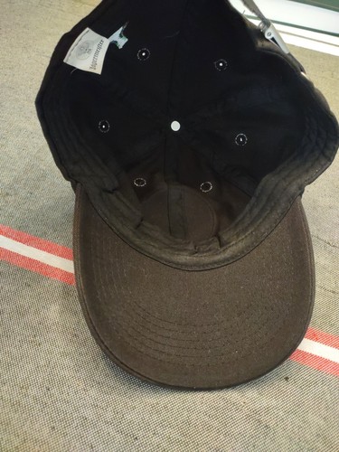 Jagermeister Black Cotton Ball Cap with Logo Patch Leather Strapback - Picture 7 of 7