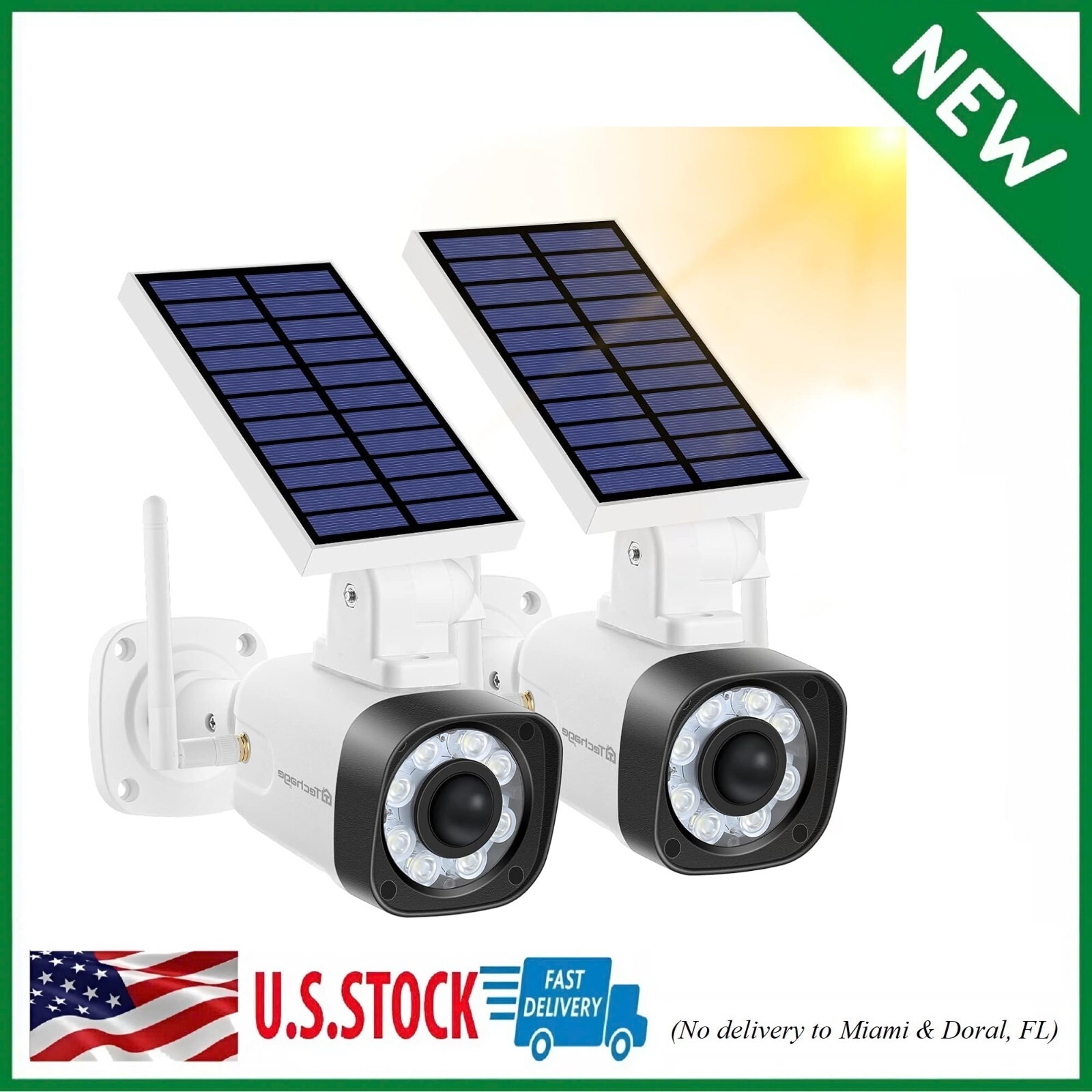 Solar Battery Powered Metal Fake Security Camera, Dummy Came