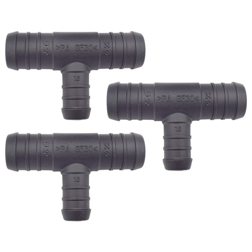 Raccord En T (Y) 3 Voies En Plastique Barbelé - Pour Tuyau D'air, D'eau, D'huile - Réducteur/séparateur