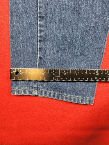 Key Jeans Mens 36x32 Blue Workwear Straight Leg USA 100% Cotton Denim Jeans - Picture 6 of 16