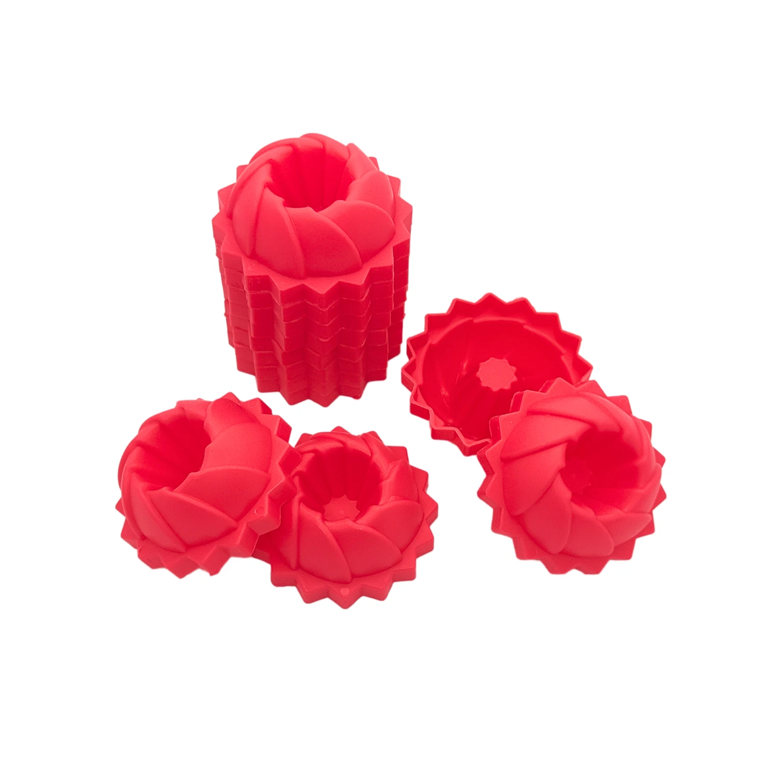 12 Pieces Confectionery Mini Muffin Puteri Ayu Kue Putu Plastic Mold