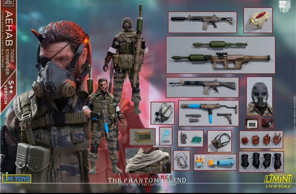 LIMTOYS ISMAEL メタルギアソリッドV スネーク LIMTOYS Solid Snake ISMAEL Metal Gear 1/12 Action Figure S++