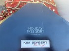 Kim Seybert - Red & Gold Beaded Holiday Christmas Tree skirt- 62” — photo 3
