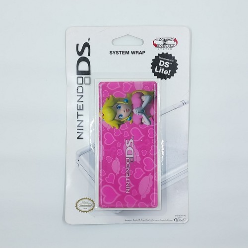 Nintendo DS Lite Princess Peach System Wrap Peel & Stick Vinyl Puffy Decal