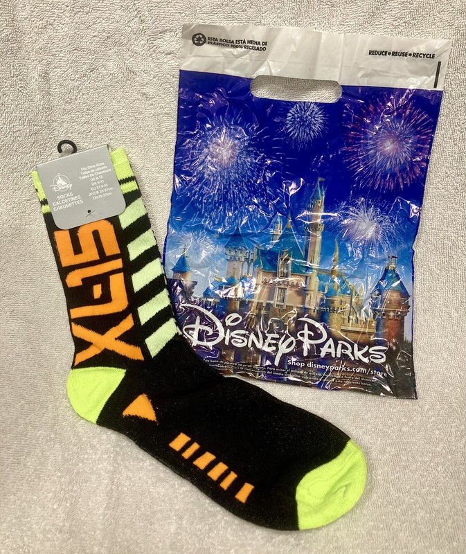 Disney Parks Star Command XL-15 Buzz Lightyear Socks Size 6-12 New NWT Toy Story