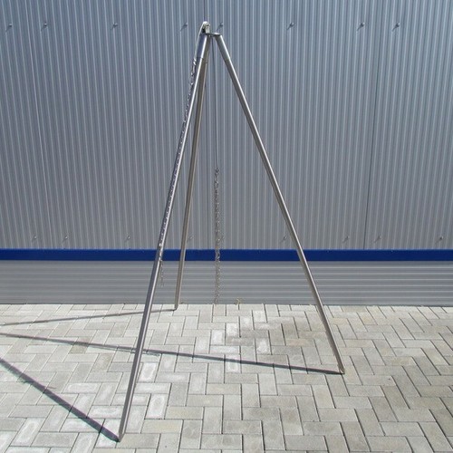 Dreibein Grill Edelstahl Schwenkgrill V2A Holzkohlegrill Standgrill