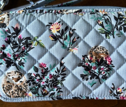NWT VERA BRADLEY RFID All in One Crossbody Wristlet Bag Purse HEDGEHOG WILD NEW - Picture 6 of 8