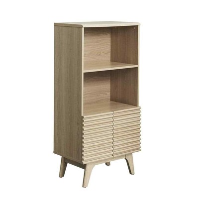 Render Display Cabinet Bookshelf in Oak