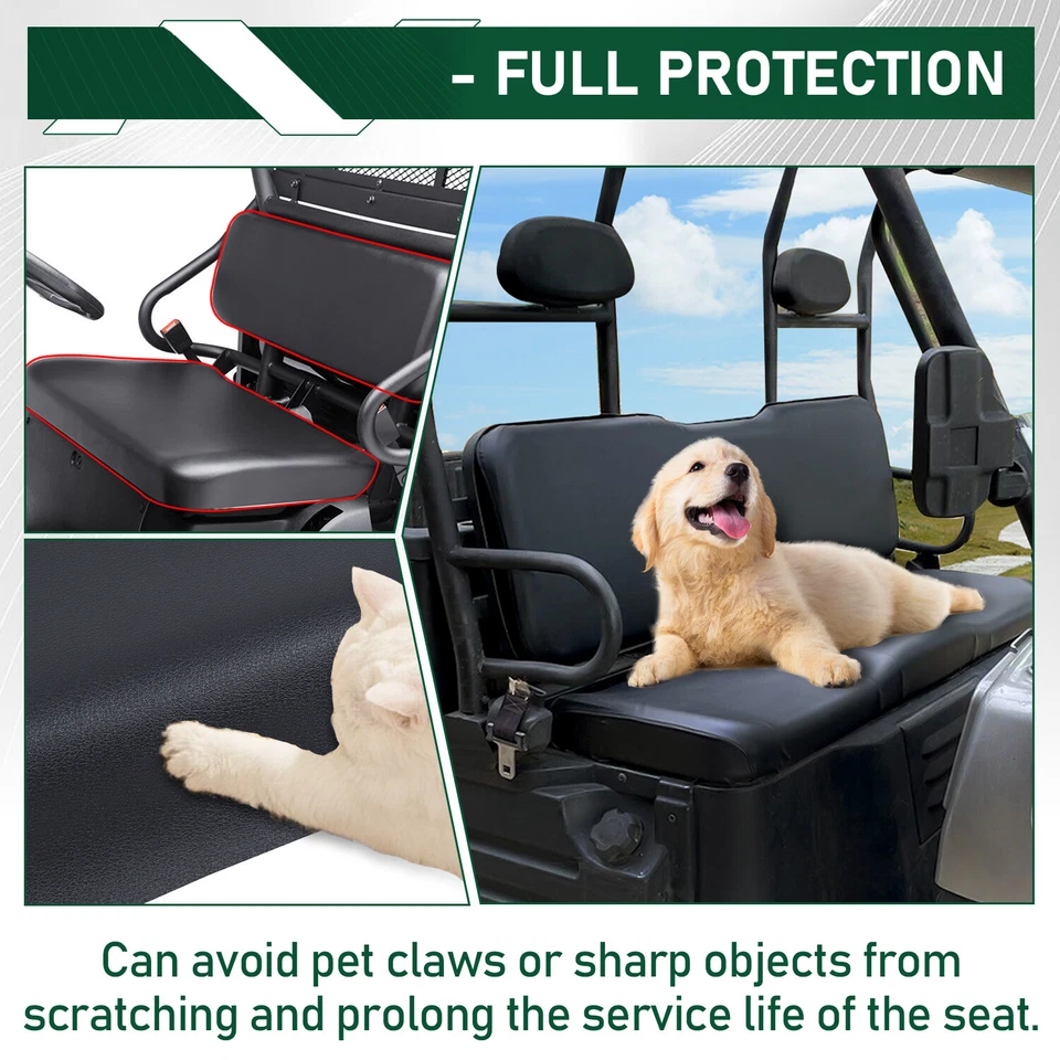 2PCS Seat Covers For Polaris Ranger 500/ 700 2002-08 Crew 700 2009 - Image 4 of 4