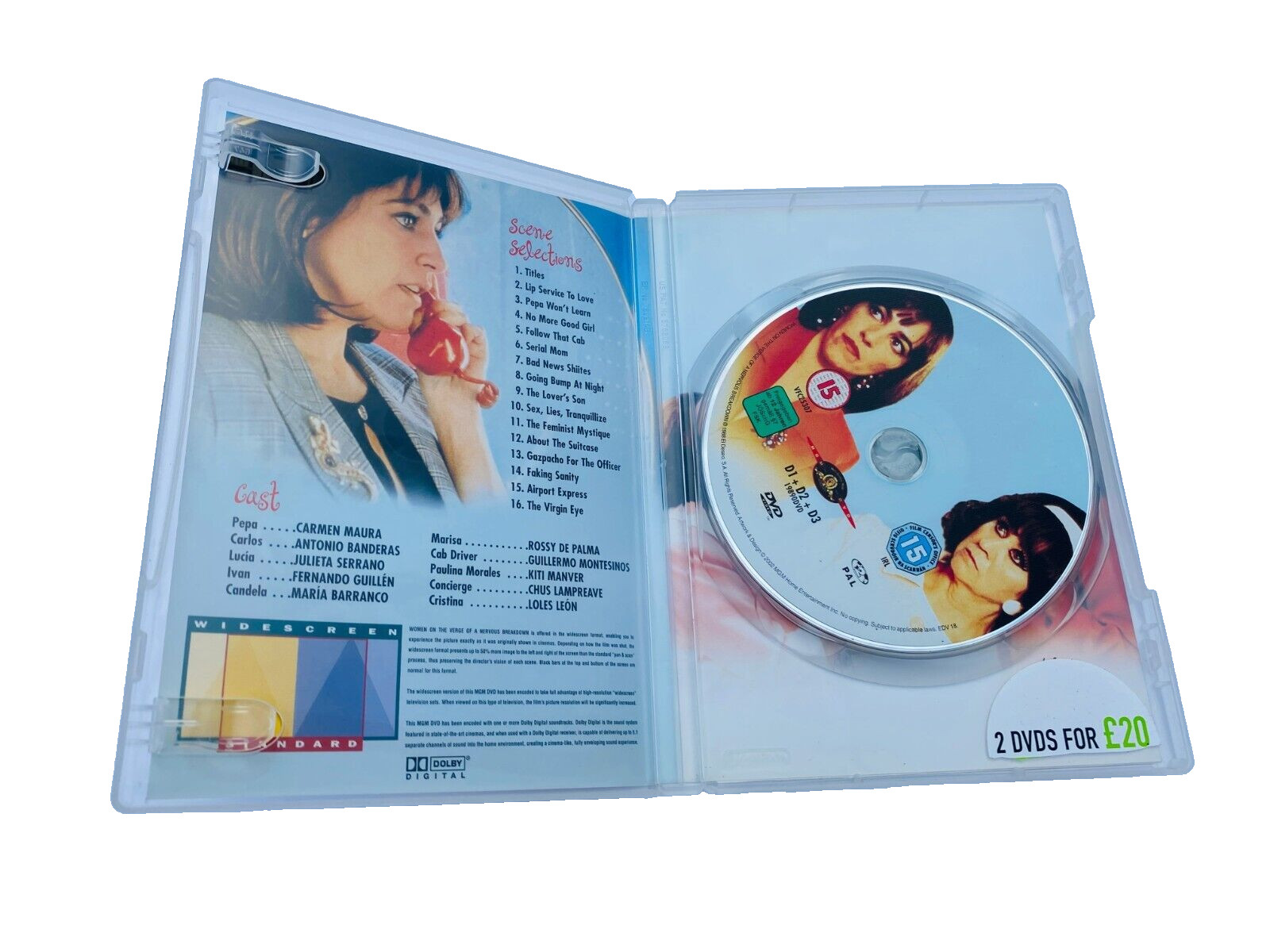 Women On The Verge Of A Nervous Breakdown (DVD) Pedro Almodovar