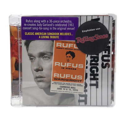 Rufus Wainwright - Rufus Does Judy At Carnegie Hall 2 CD Geffen 2007 - sehr gut