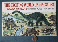 1964-65 New York World's Fair Sinclair Gas & Oil Dinosaur Land Comicbook Item +