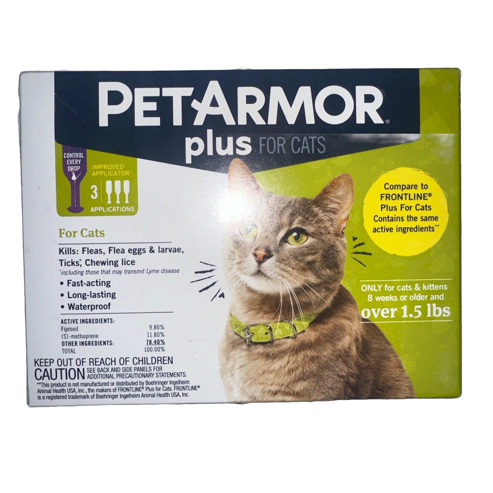 Pet Armor Plus for Cats & Kittens 3 applications UrbanKitchens.co.uk