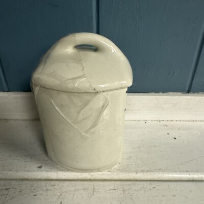 Antique Yvonne 357 Czechoslovakia 3” Canister ALL SPICE Dutch