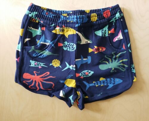 NWOT HANNA ANDERSSON AQUARIUM OCTOPUS FISH FRENCH TERRY SHORTS 130 8  $34 - Picture 1 of 6